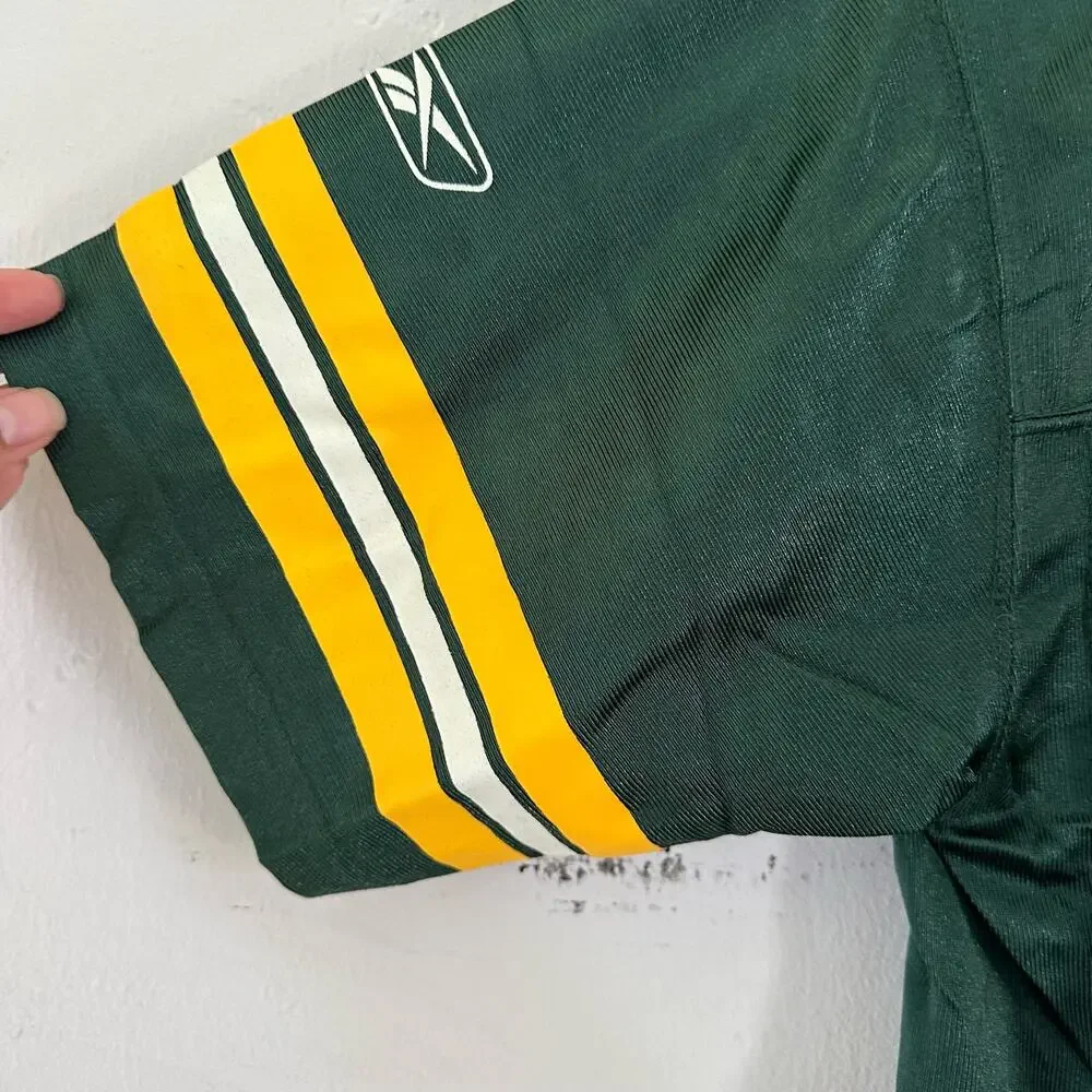 NFL Green Bay Packers Brett Favre Jersey Green On Field‎ Reebok Youth Size Large